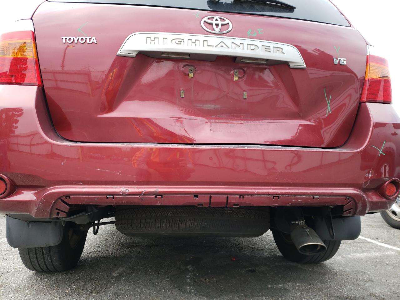 Photo 9 from auction – 2008 TOYOTA HIGHLANDER with VIN JTEDS41A682019738