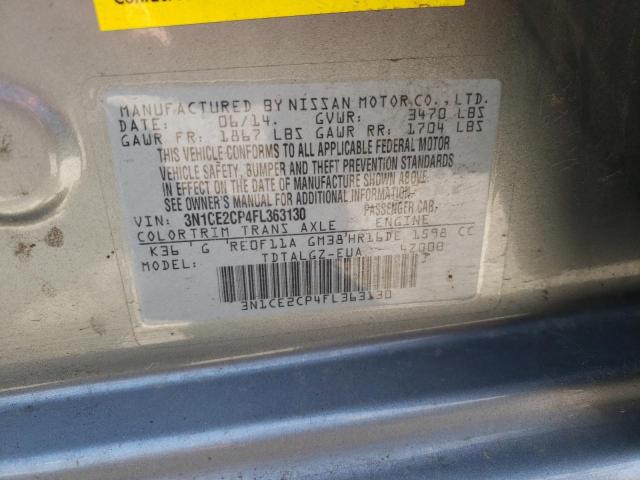 Photo 10 from auction – 2015 NISSAN VERSA NOTE with VIN 3N1CE2CP4FL363130