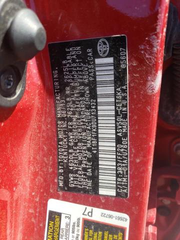 Photo 10 from auction – 2013 TOYOTA CAMRY L with VIN 4T1BF1FK9DU713432