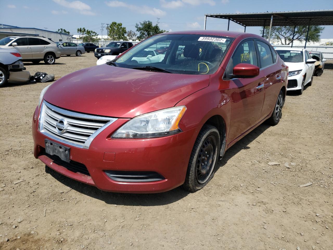 Photo 2 from auction – 2015 NISSAN SENTRA S with VIN 3N1AB7APXFL638208