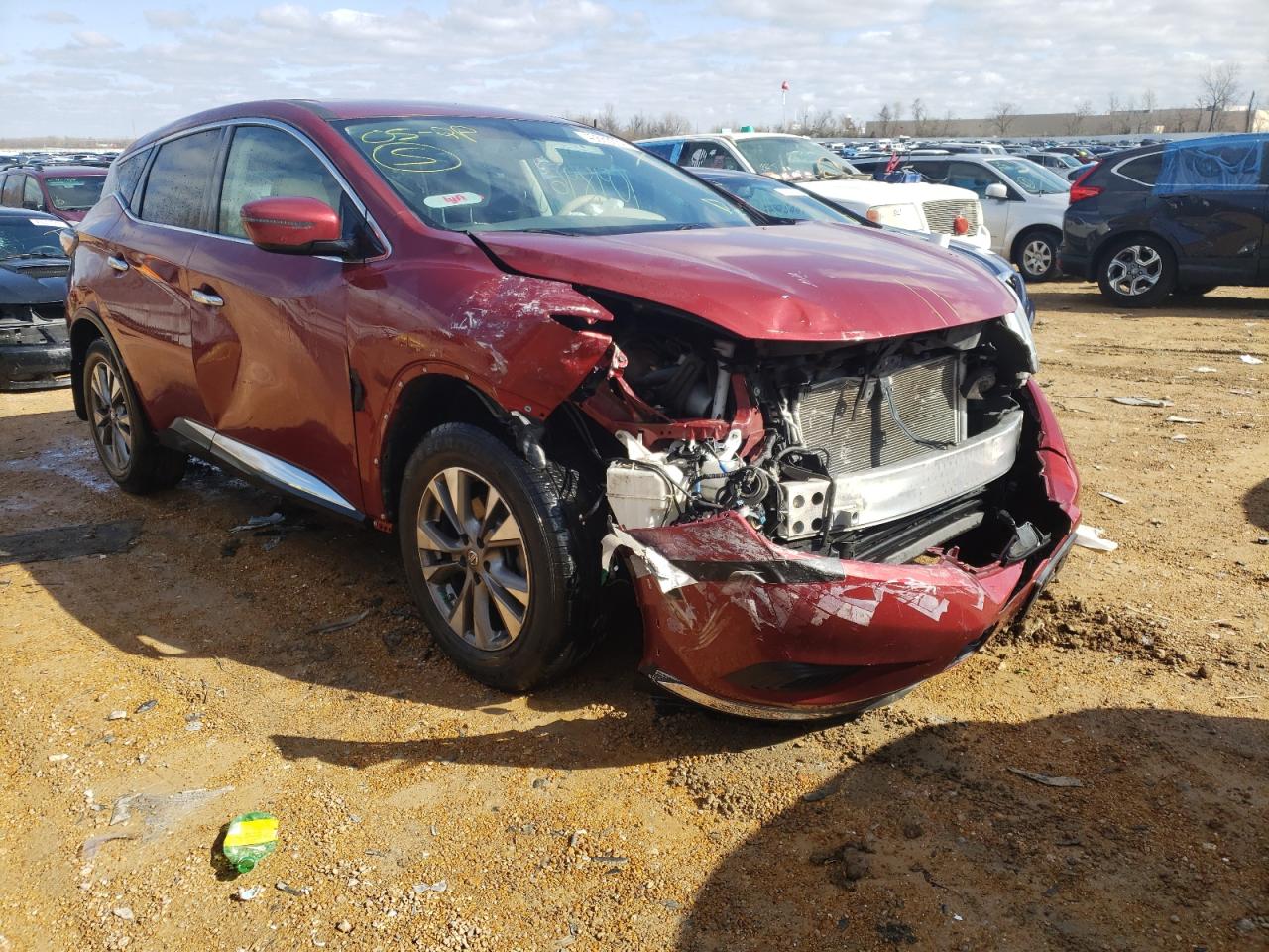 Photo 1 from auction – 2016 NISSAN MURANO S with VIN 5N1AZ2MH1GN109355