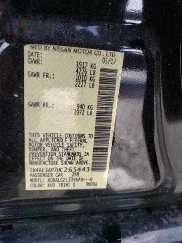 Photo 10 from auction – 2017 NISSAN ALTIMA 2.5 with VIN 1N4AL3AP7HC265443