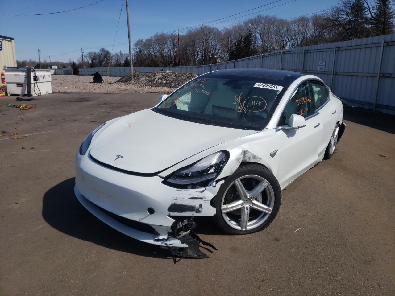 Photo 2 from auction – 2020 TESLA MODEL 3 with VIN 5YJ3E1EA2LF797962