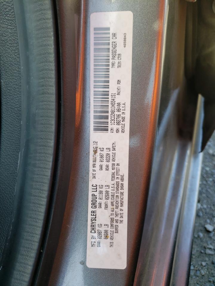 Photo 10 from auction – 2013 DODGE AVENGER SE with VIN 1C3CDZAB1DN554151