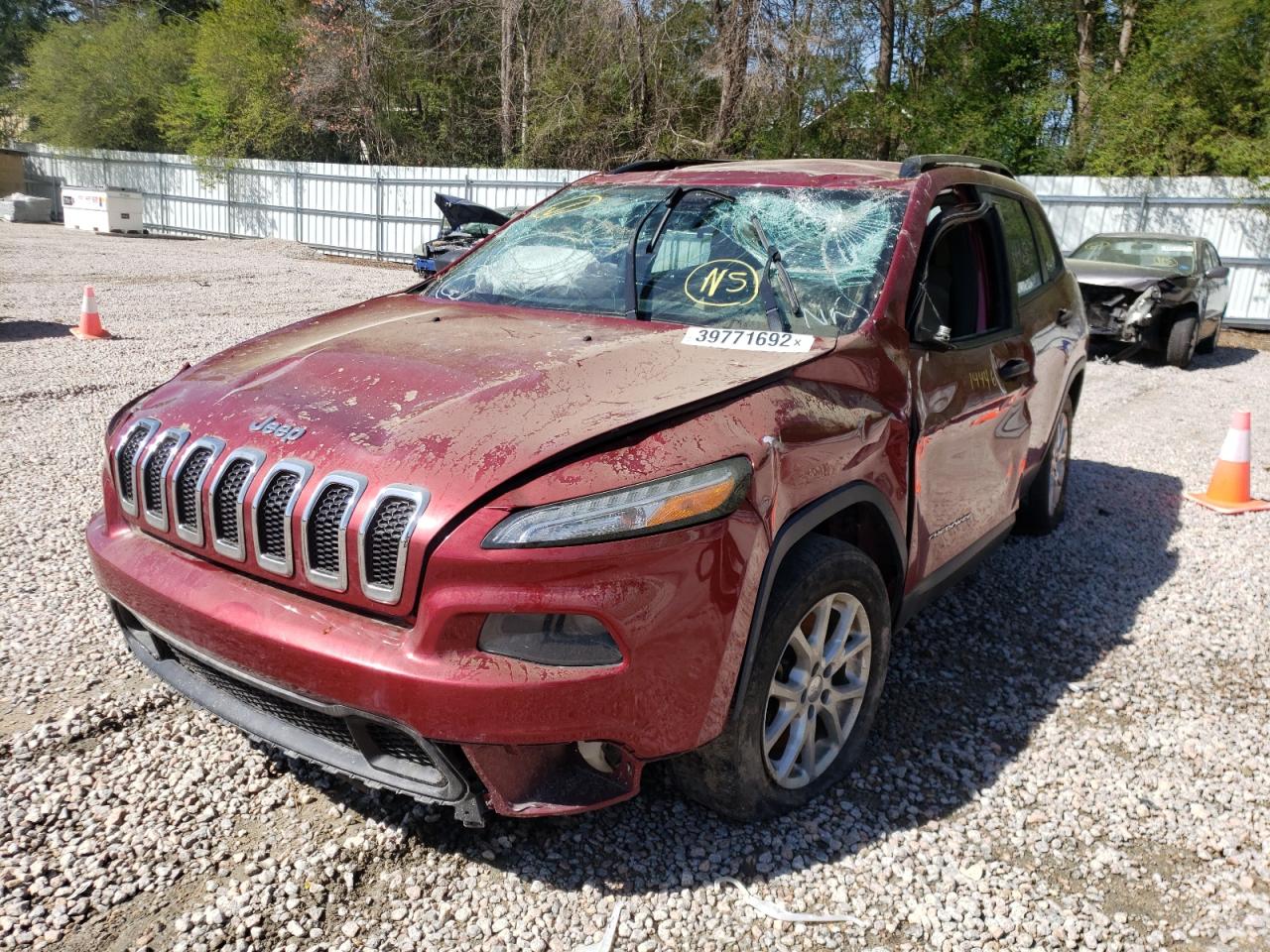 Photo 2 from auction – 2015 JEEP CHEROKEE S with VIN 1C4PJLAB4FW660626