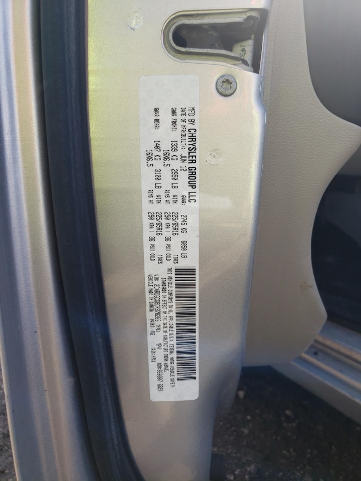 Photo 10 from auction – 2012 DODGE GRAND CARA with VIN 2C4RDGCG8CR378266