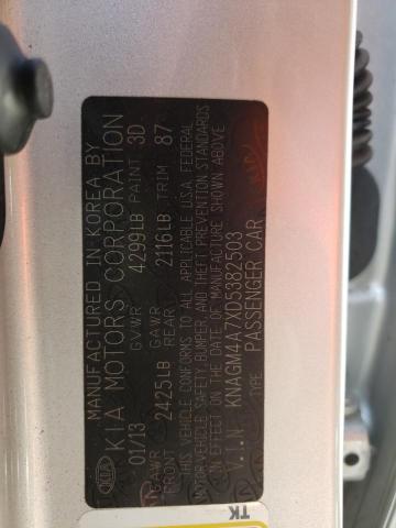 Photo 10 from auction – 2013 KIA OPTIMA LX with VIN KNAGM4A7XD5382503