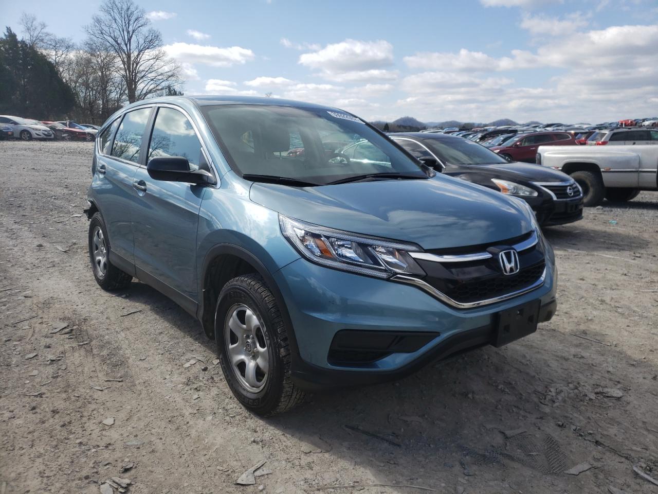HONDA CR-V LX 2015 with VIN 5J6RM4H32FL080887 - Photo from auction