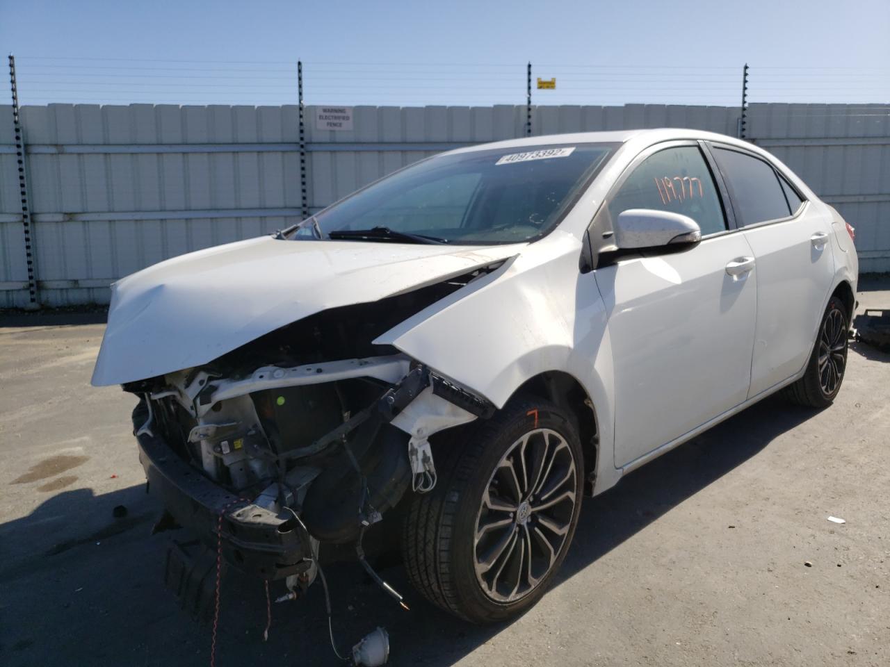 Photo 2 from auction – 2016 TOYOTA COROLLA L with VIN 5YFBURHE4GP453250