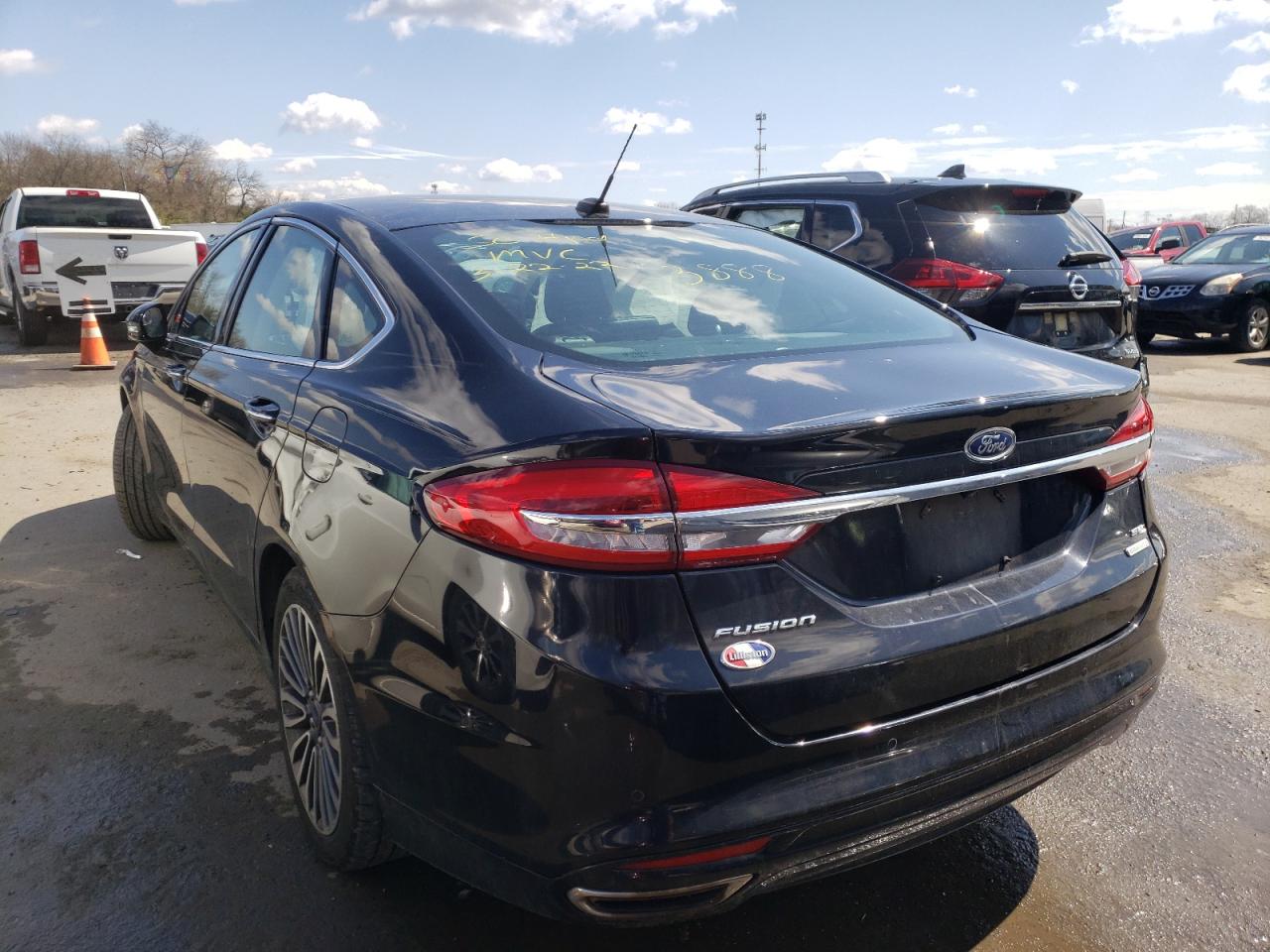 Photo 3 from auction – 2017 FORD FUSION SE with VIN 3FA6P0H97HR118685
