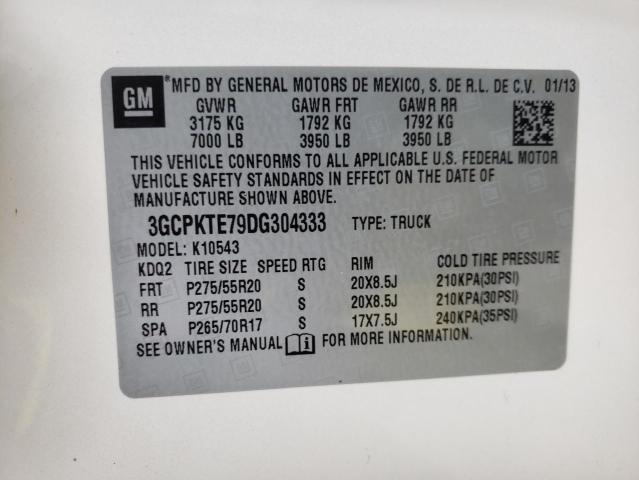 Photo 10 from auction – 2013 CHEVROLET SILVERADO with VIN 3GCPKTE79DG304333