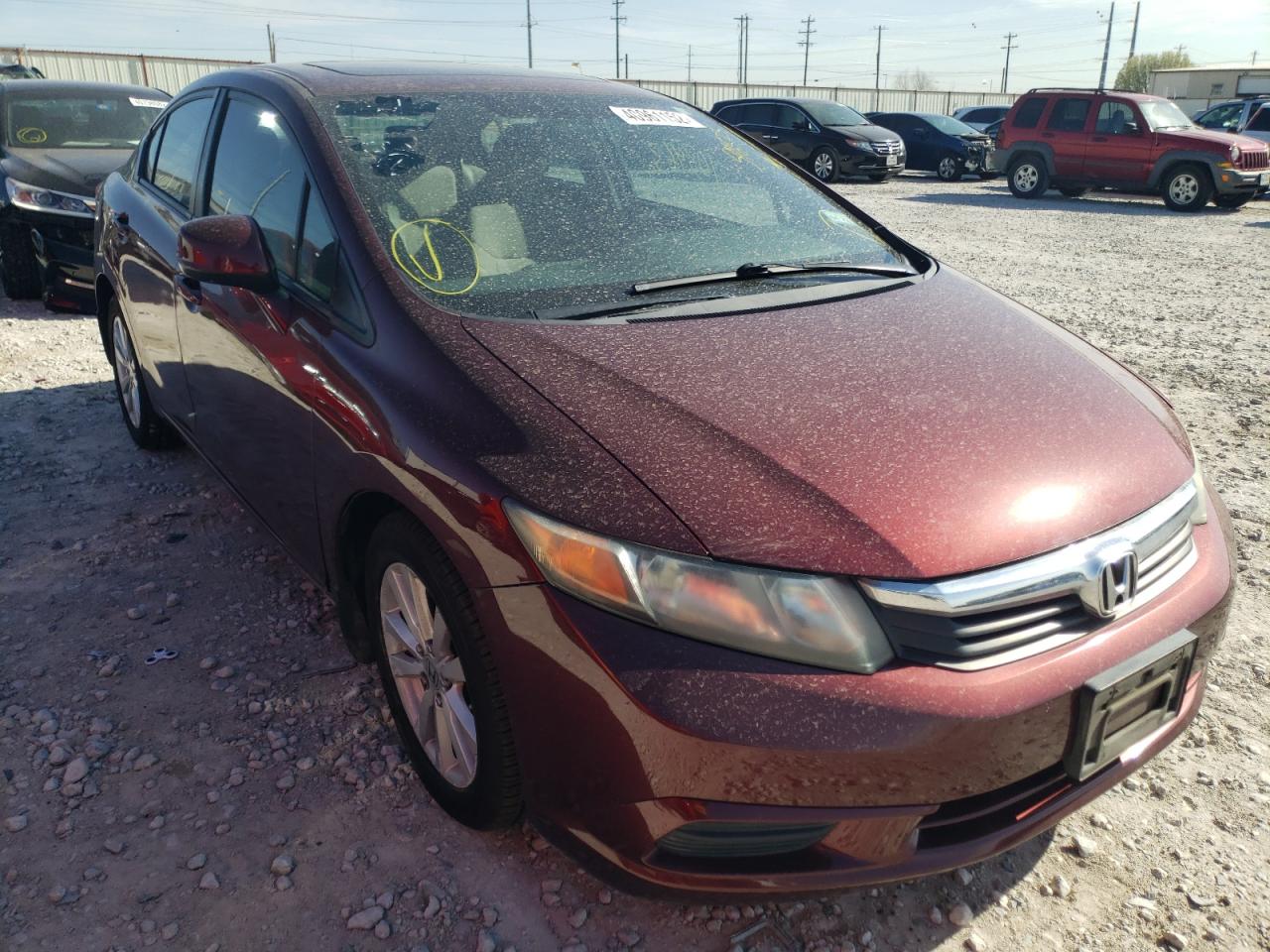HONDA CIVIC EX 2012 con VIN 2HGFB2F84CH546525 - Foto de la subasta