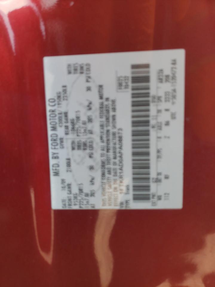 Photo 10 from auction – 2010 FORD RANGER with VIN 1FTKR1AD0APA08873
