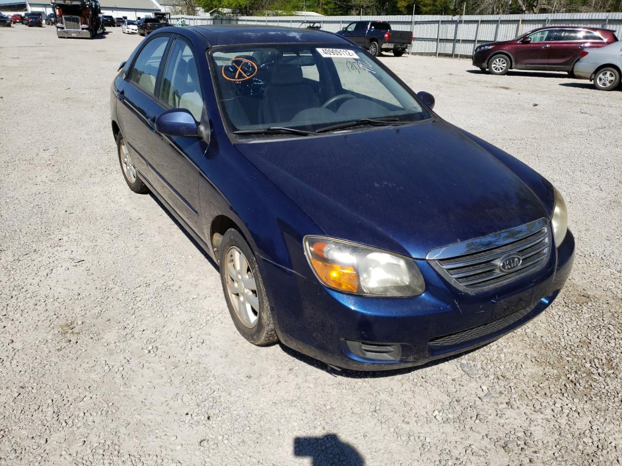 KIA SPECTRA EX 2009 with VIN KNAFE221195602447 - Photo from auction