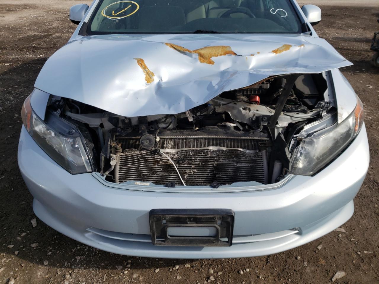 Photo 9 from auction – 2012 HONDA CIVIC LX with VIN 2HGFB2F5XCH559415