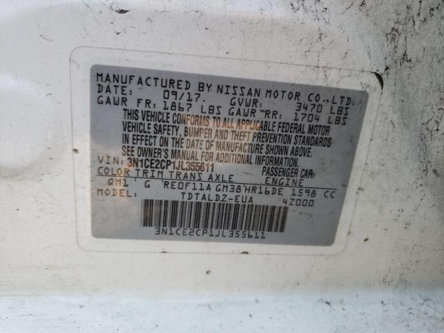 Photo 10 from auction – 2018 NISSAN VERSA NOTE with VIN 3N1CE2CP1JL355611