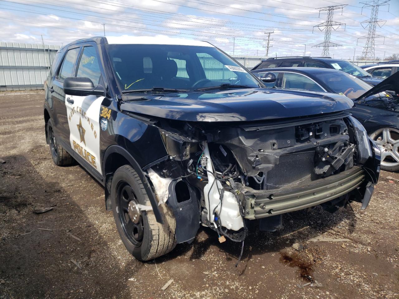 FORD EXPLORER P 2018 with VIN 1FM5K8ARXJGC74502 - Photo from auction