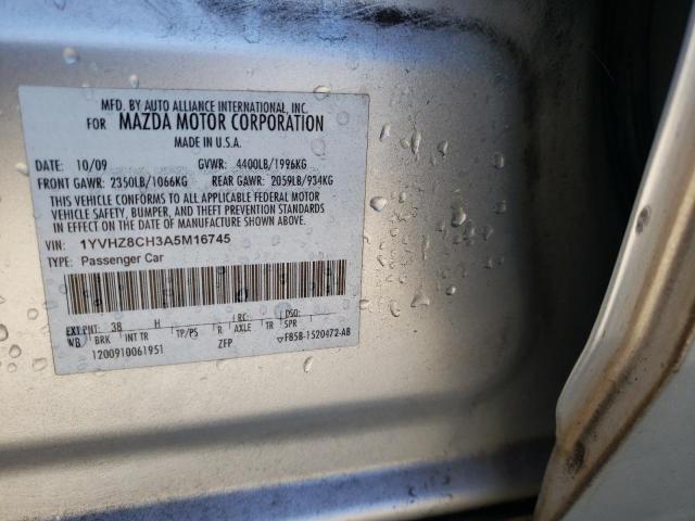 Photo 10 from auction – 2010 MAZDA 6 I with VIN 1YVHZ8CH3A5M16745