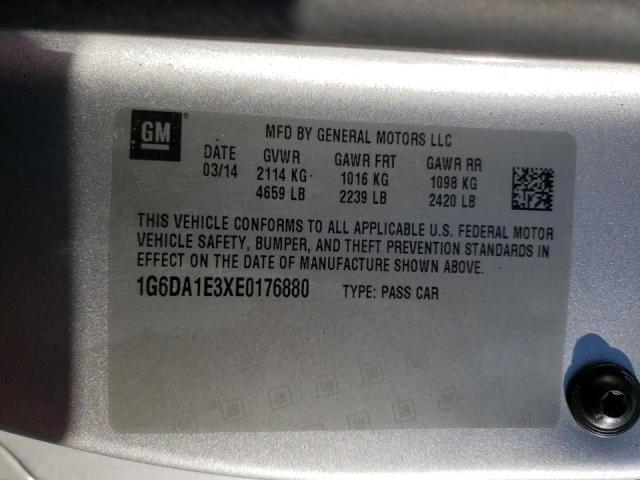 Photo 10 from auction – 2014 CADILLAC CTS with VIN 1G6DA1E3XE0176880