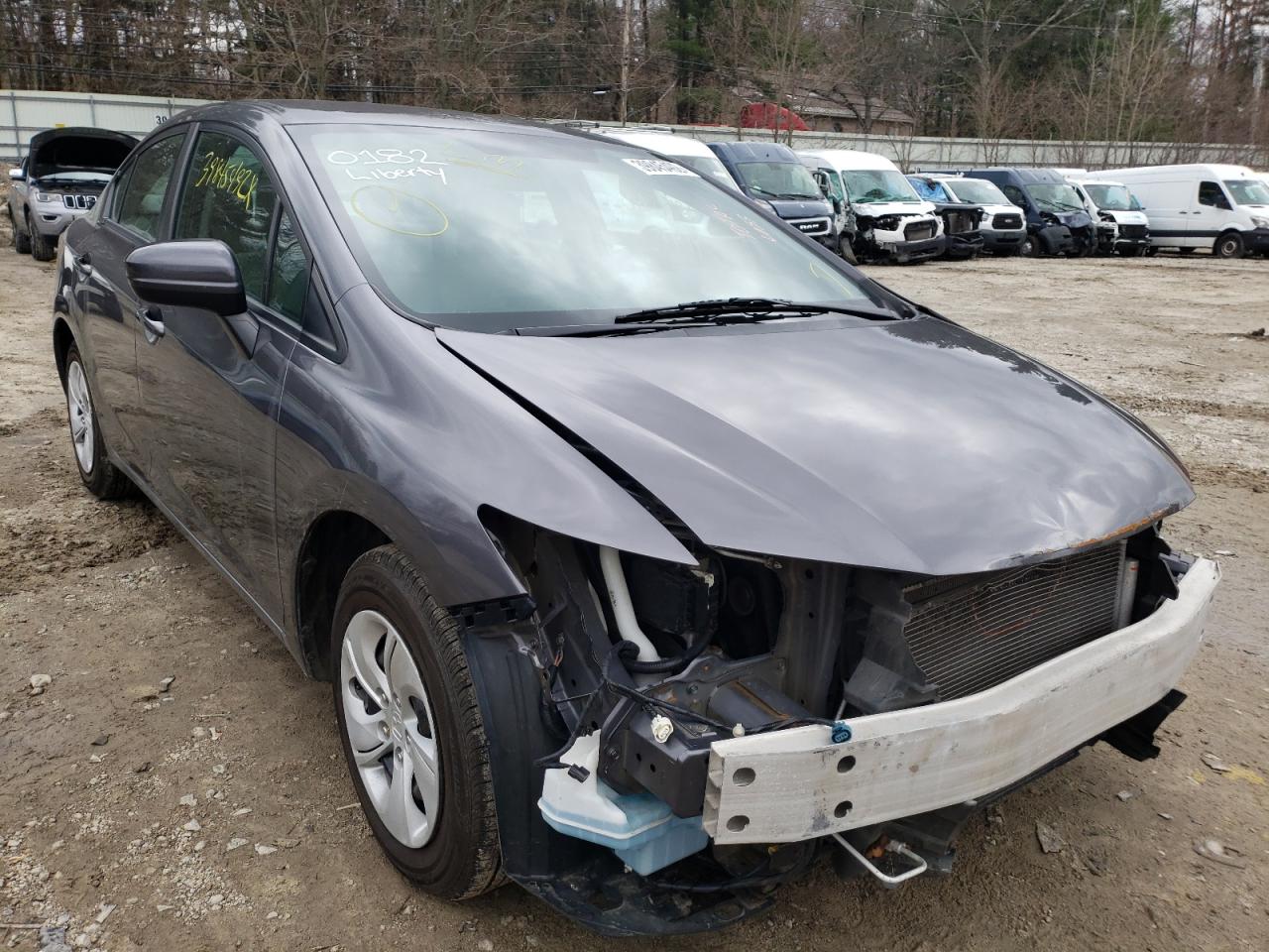 HONDA CIVIC LX 2014 with VIN 2HGFB2F53EH541972 - Photo from auction