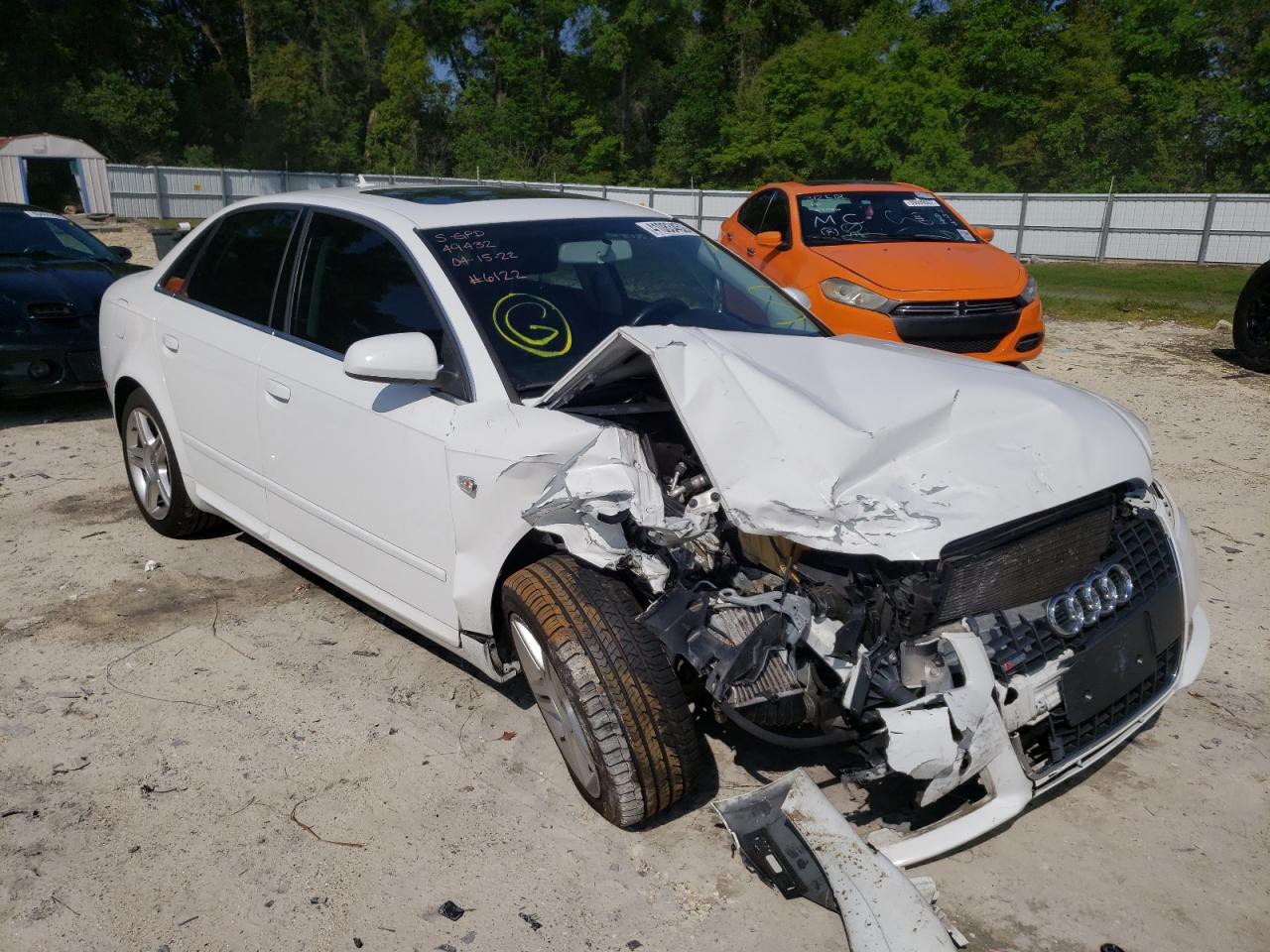 AUDI A4 2.0T 2008 with VIN WAUAF78E38A066122 - Photo from auction
