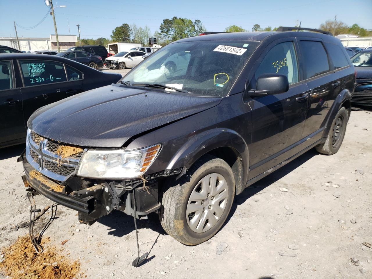 Photo 2 from auction – 2019 DODGE JOURNEY SE with VIN 3C4PDCAB3KT738112