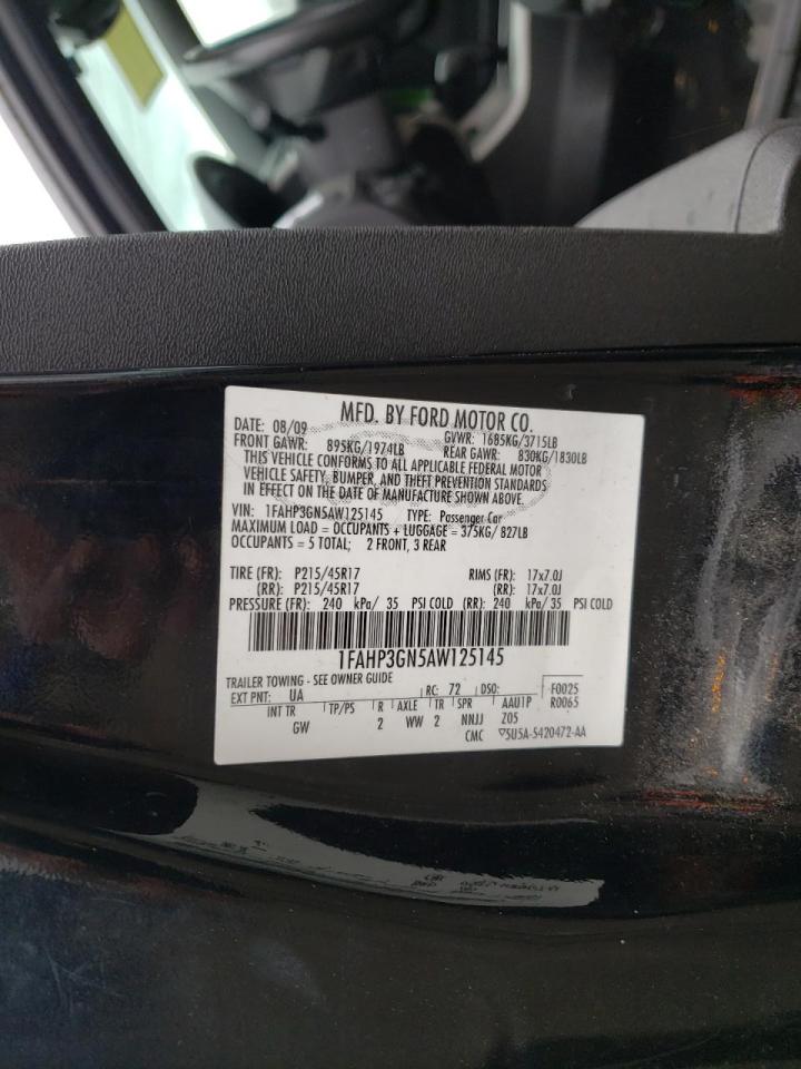 Photo 10 from auction – 2010 FORD FOCUS SES with VIN 1FAHP3GN5AW125145