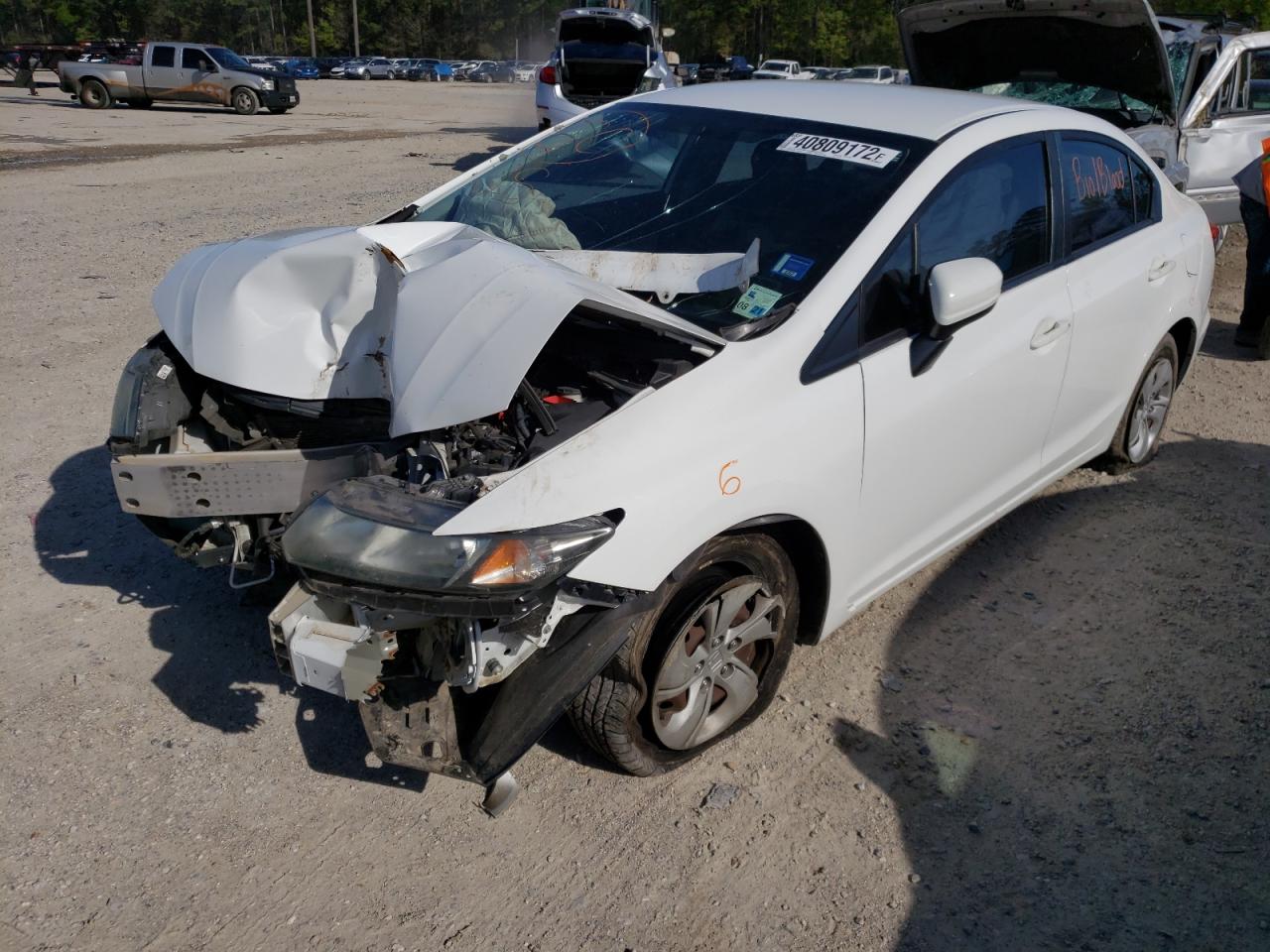 Photo 2 from auction – 2014 HONDA CIVIC LX with VIN 19XFB2F53EE029414