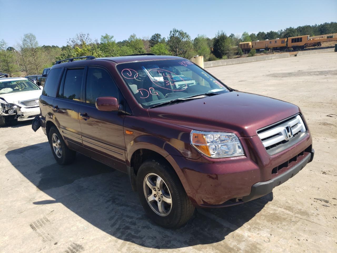 HONDA PILOT SE 2008 with VIN 5FNYF18398B026969 - Photo from auction