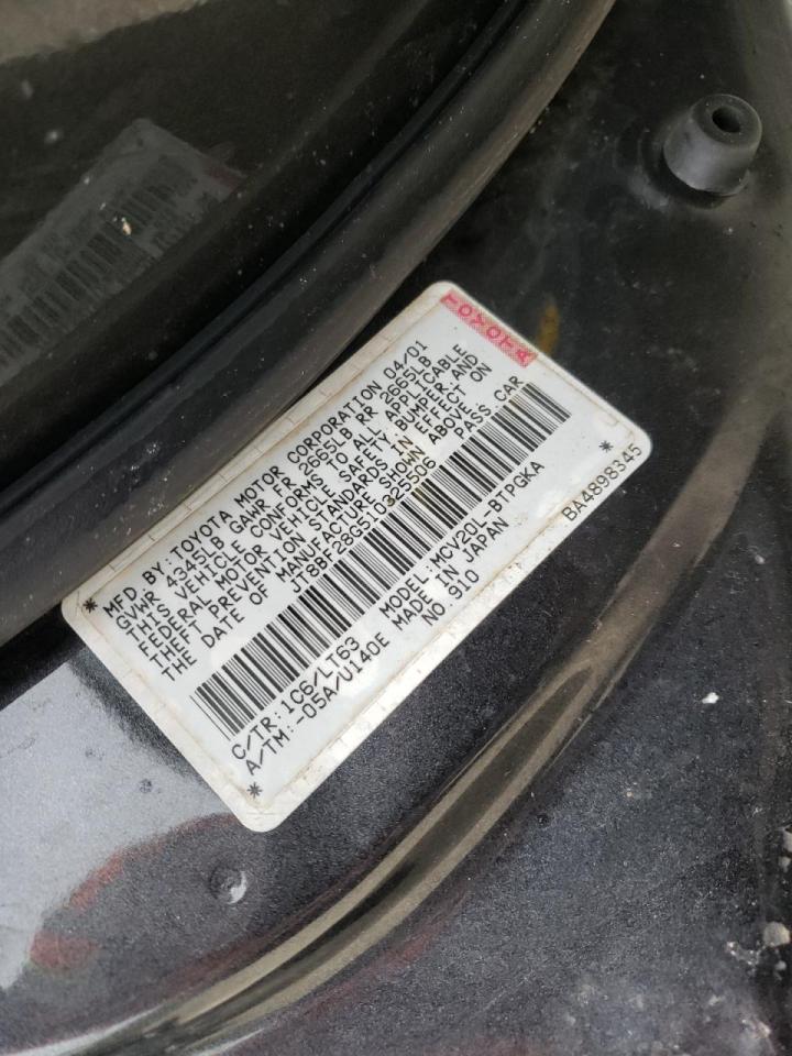 Foto 10 de la subasta – 2001 LEXUS ES 300 con VIN JT8BF28G510325506