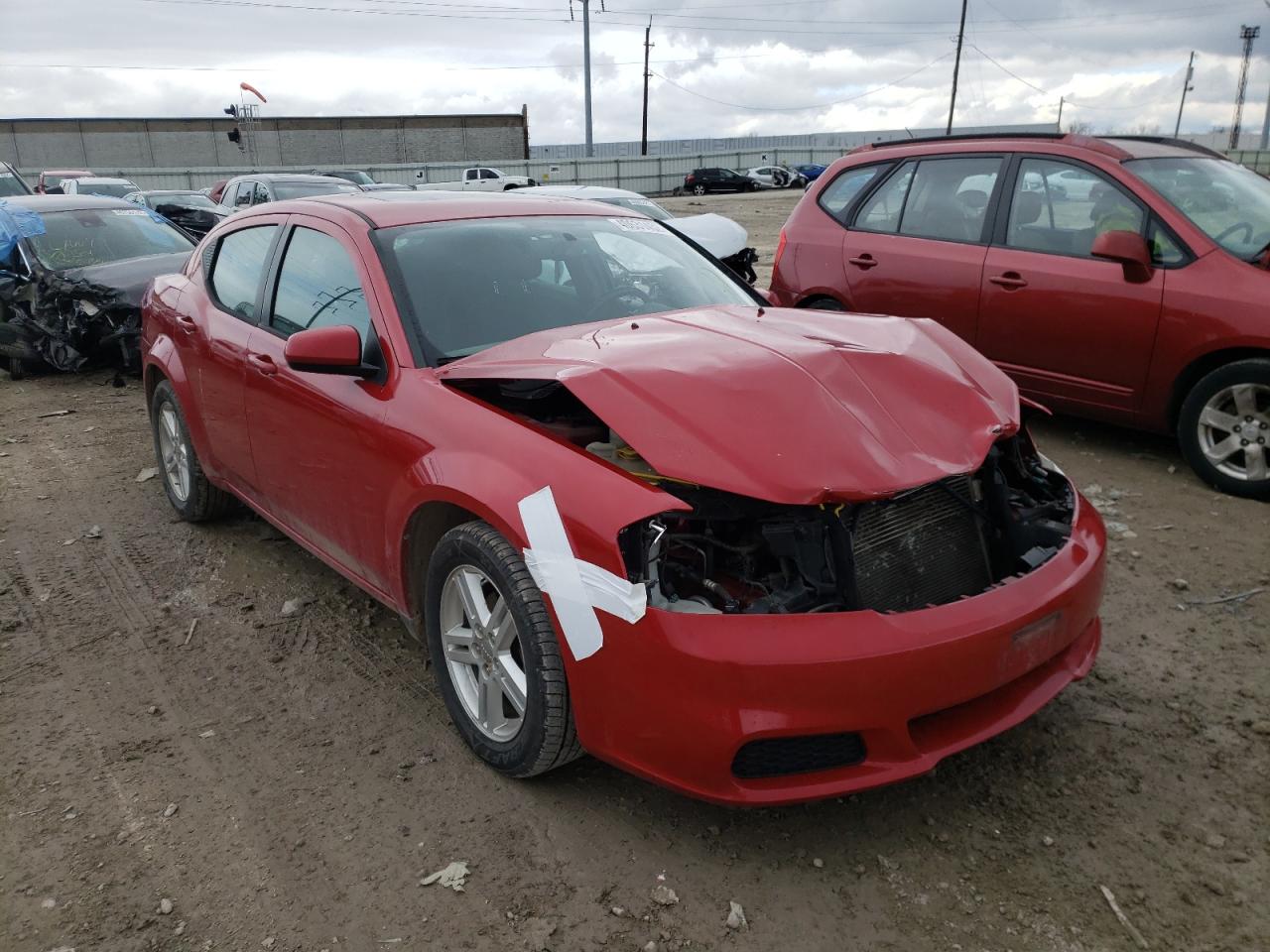 DODGE AVENGER SX 2012 with VIN 1C3CDZCB1CN314013 - Photo from auction