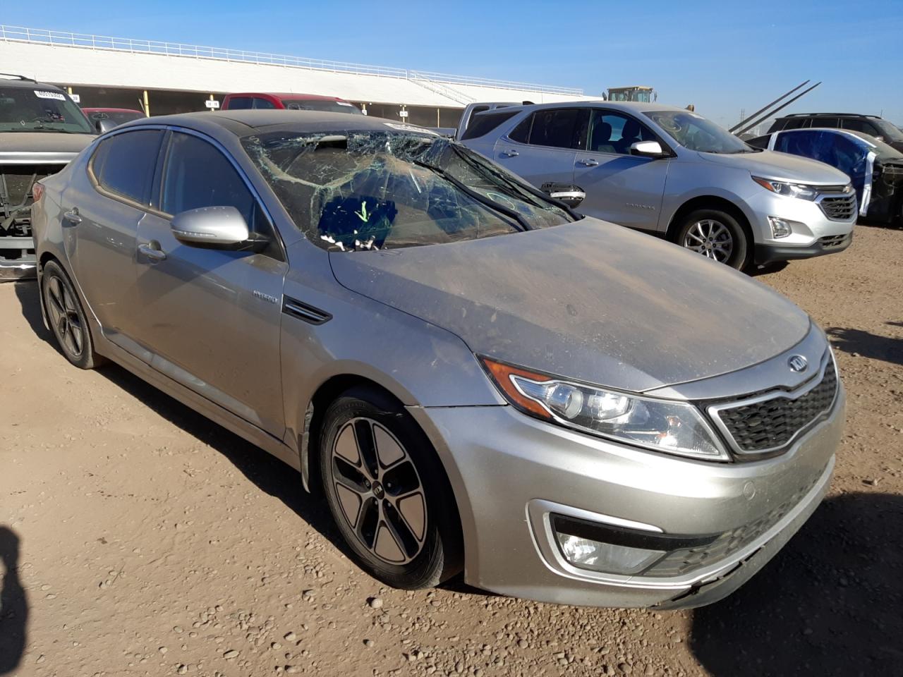 KIA OPTIMA HYB 2013 with VIN KNAGM4AD7D5057605 - Photo from auction