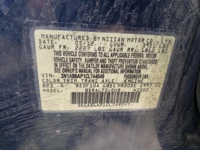 صورة رقم 10 من المزاد - 2012 NISSAN SENTRA 2.0 مع VIN 3N1AB6AP1CL744049