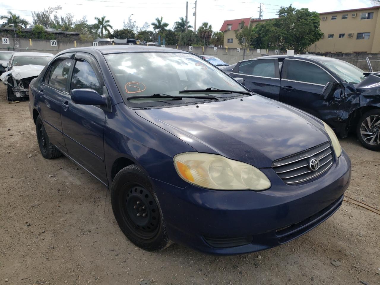 TOYOTA COROLLA CE 2003 with VIN JTDBR32E030047249 - Photo from auction