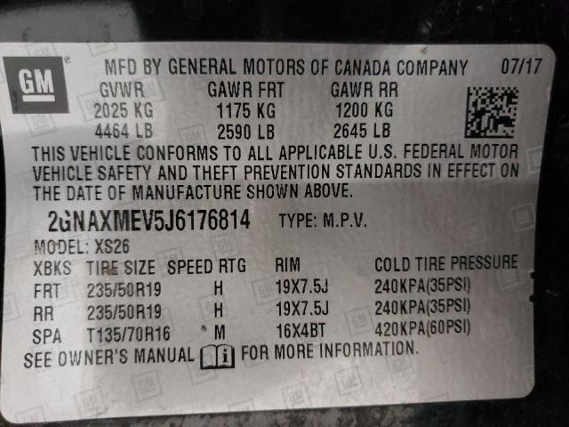 Photo 10 from auction – 2018 CHEVROLET EQUINOX PR with VIN 2GNAXMEV5J6176814