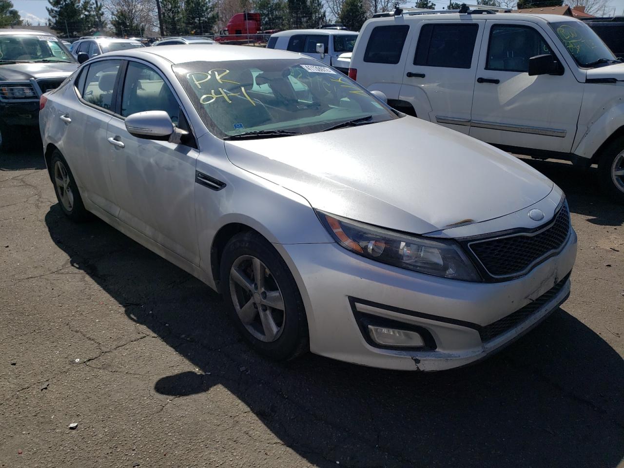 KIA OPTIMA LX 2014 with VIN 5XXGM4A79EG299242 - Photo from auction