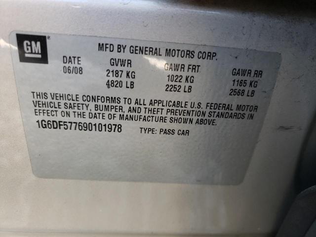 Photo 10 from auction – 2009 CADILLAC CTS with VIN 1G6DF577690101978