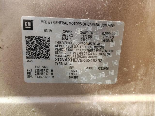 Photo 10 from auction – 2019 CHEVROLET EQUINOX LS with VIN 2GNAXHEV9K6248302