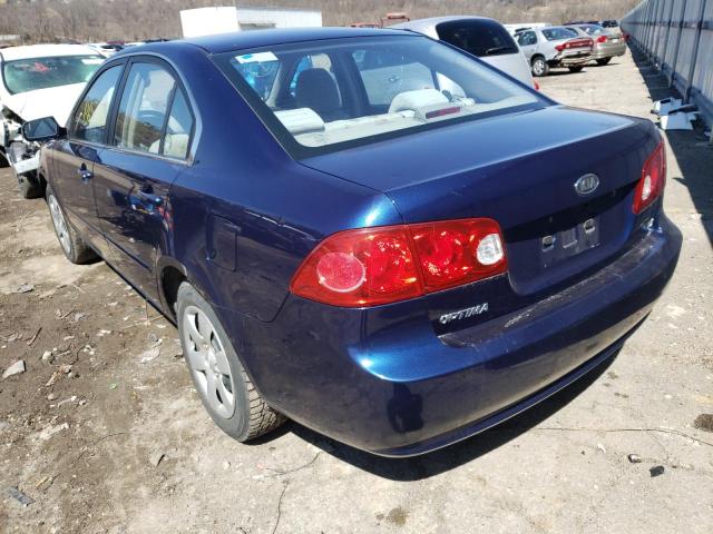 Photo 3 from auction – 2008 KIA OPTIMA LX with VIN KNAGE123685226827