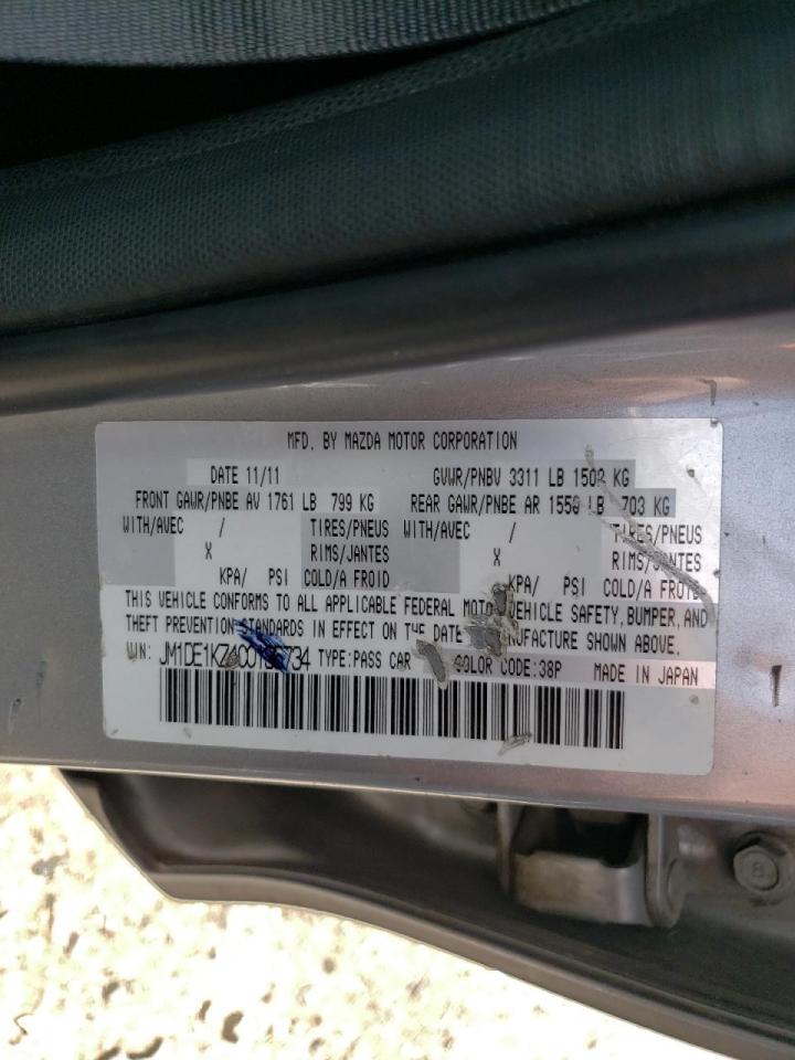 Photo 10 from auction – 2012 MAZDA MAZDA2 with VIN JM1DE1KZ4C0135734
