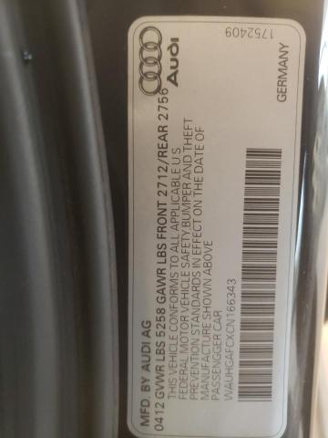 Foto 10 de la subasta – 2012 AUDI A6 PRESTIG con VIN WAUHGAFCXCN166343