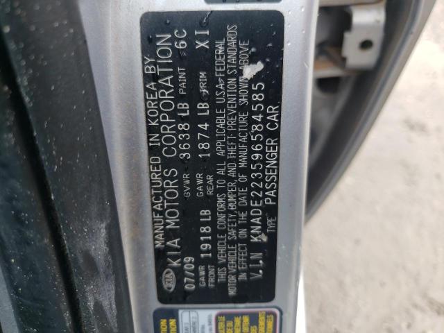 Photo 10 from auction – 2009 KIA RIO BASE with VIN KNADE223596584585