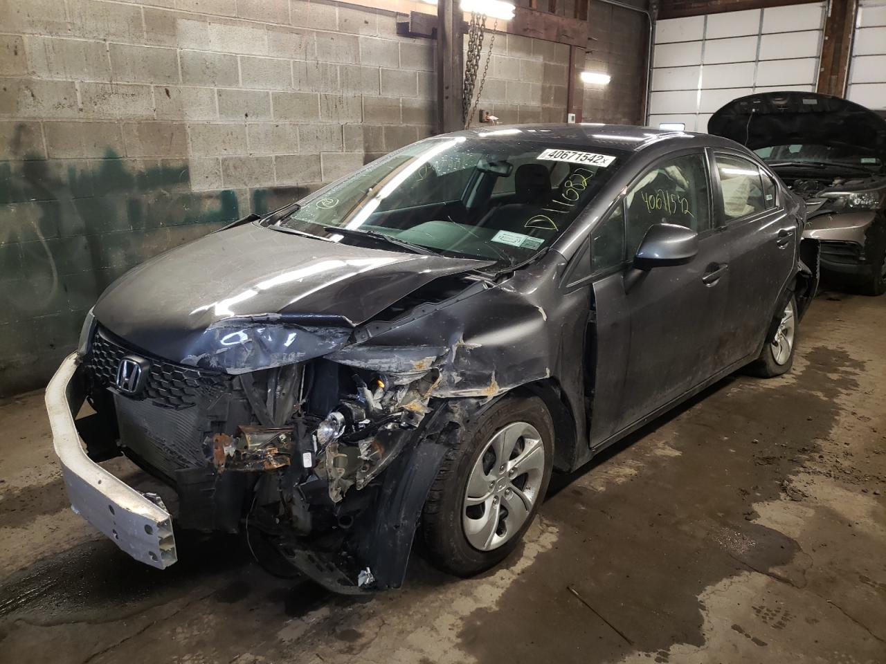 Photo 2 from auction – 2013 HONDA CIVIC LX with VIN 2HGFB2F52DH564979