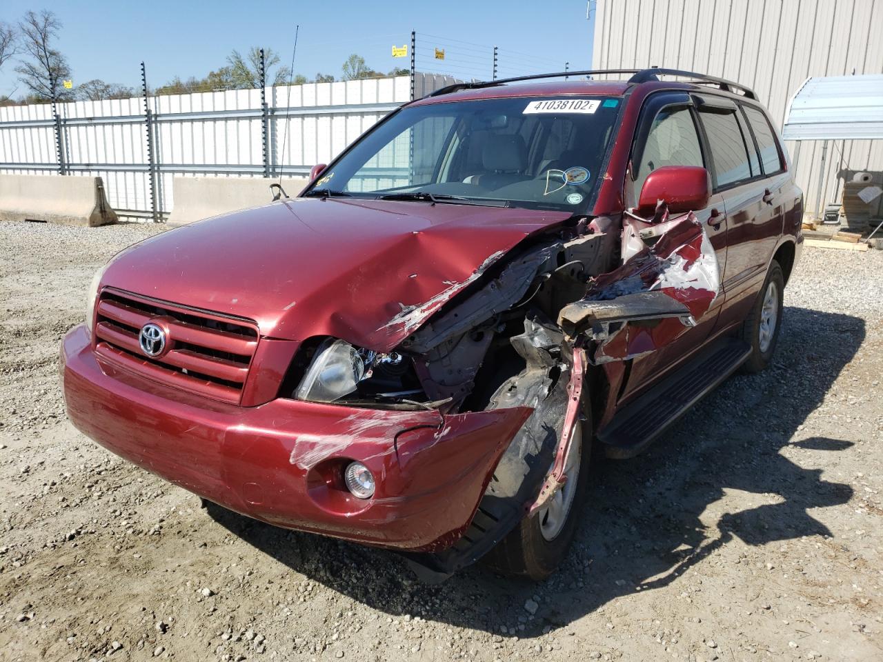 Photo 2 from auction – 2006 TOYOTA HIGHLANDER with VIN JTEGD21A760147989