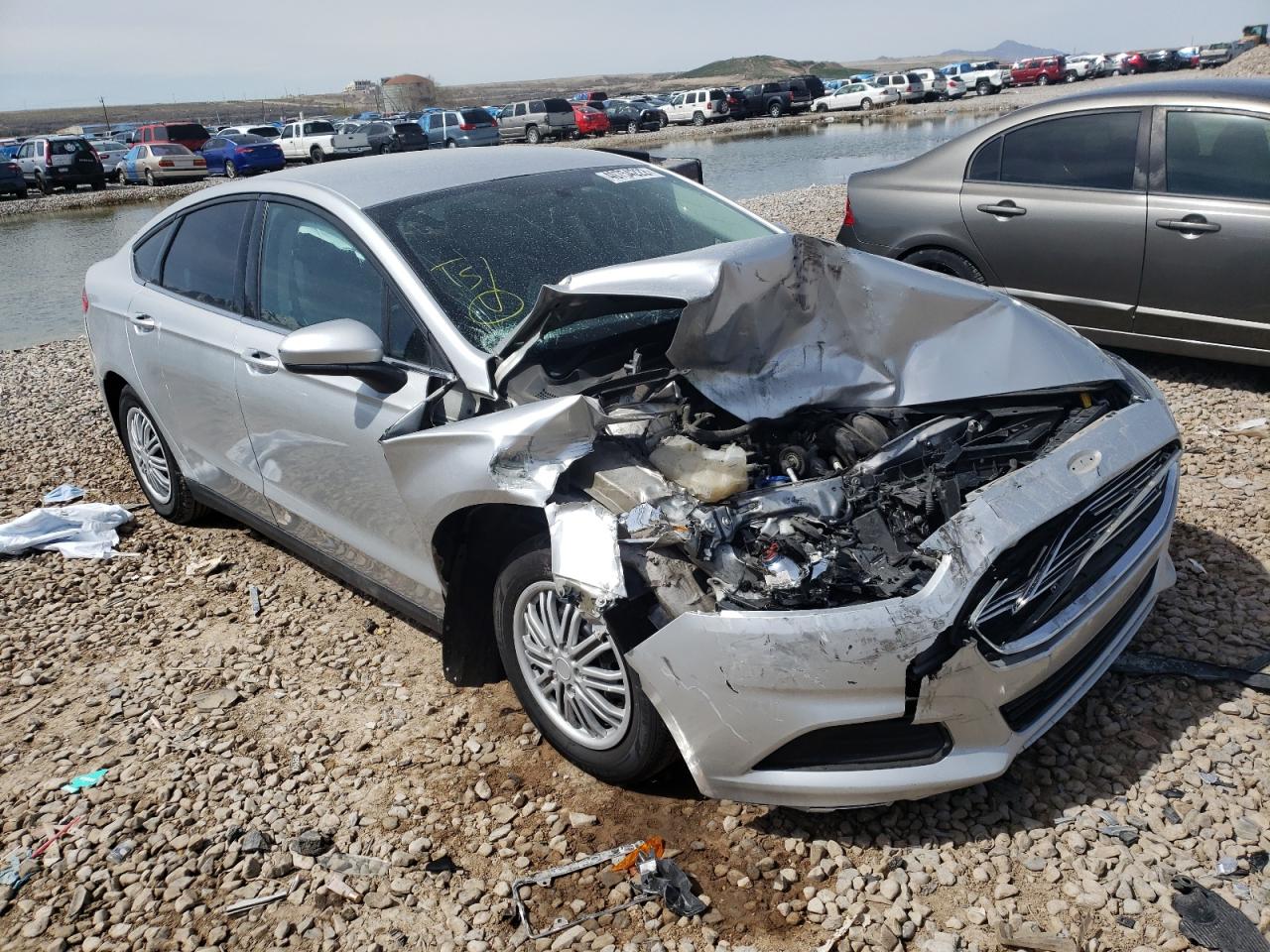 FORD FUSION S 2014 with VIN 3FA6P0G72ER365365 - Photo from auction