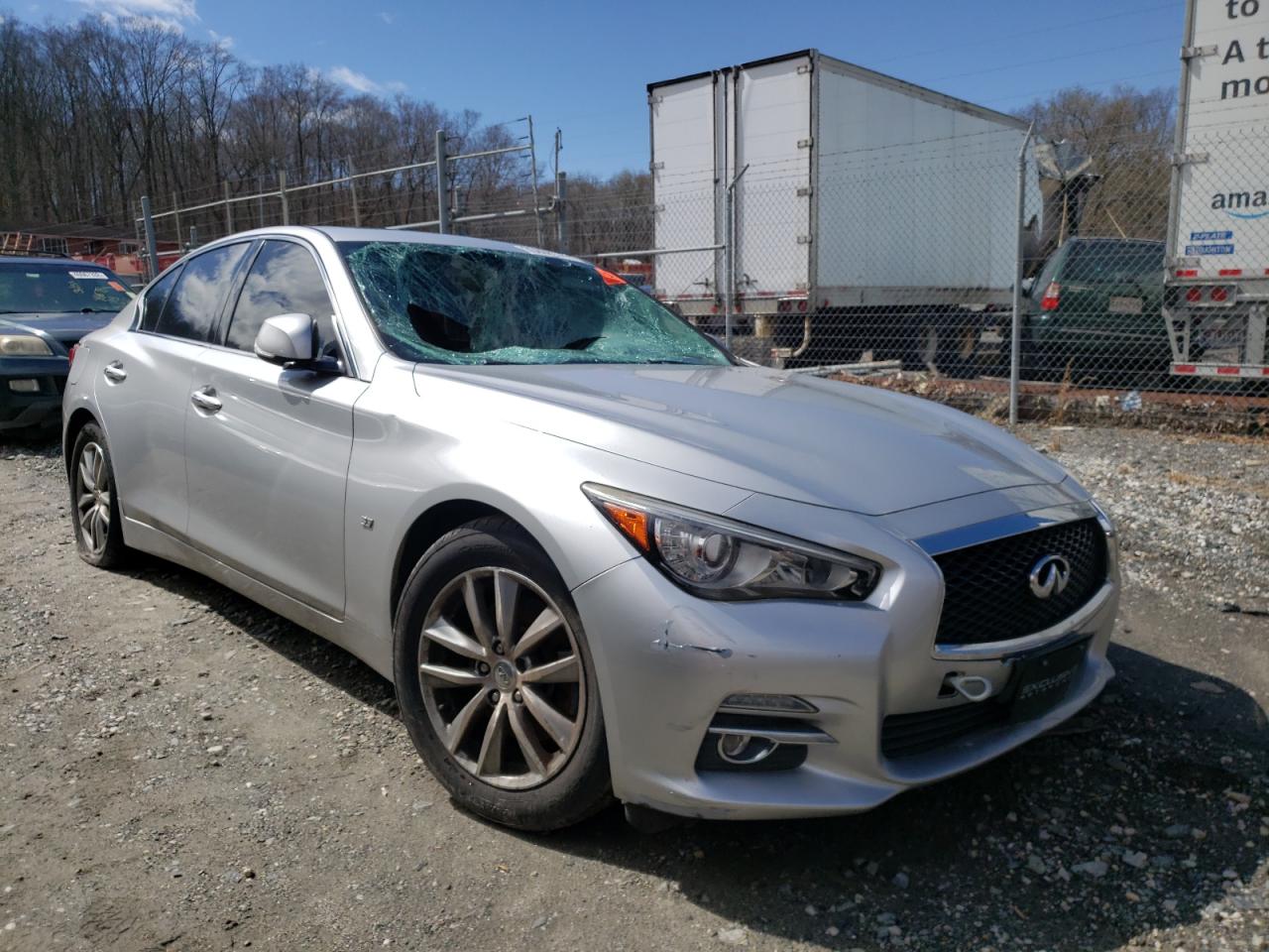INFINITI Q50 BASE 2015 with VIN JN1BV7AR2FM402364 - Photo from auction