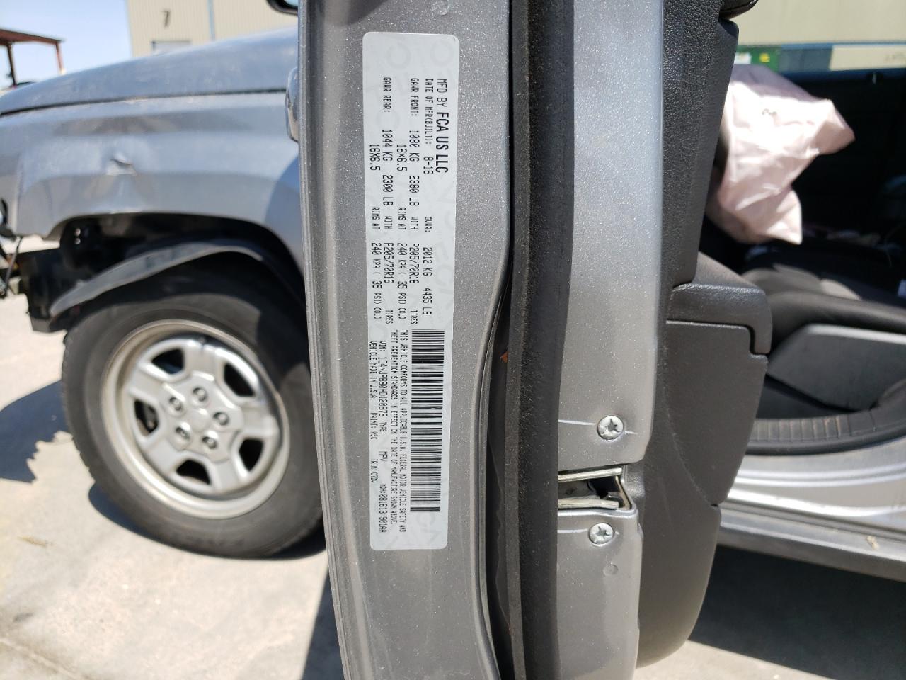 Photo 10 from auction – 2017 JEEP PATRIOT SP with VIN 1C4NJPBB0HD120976