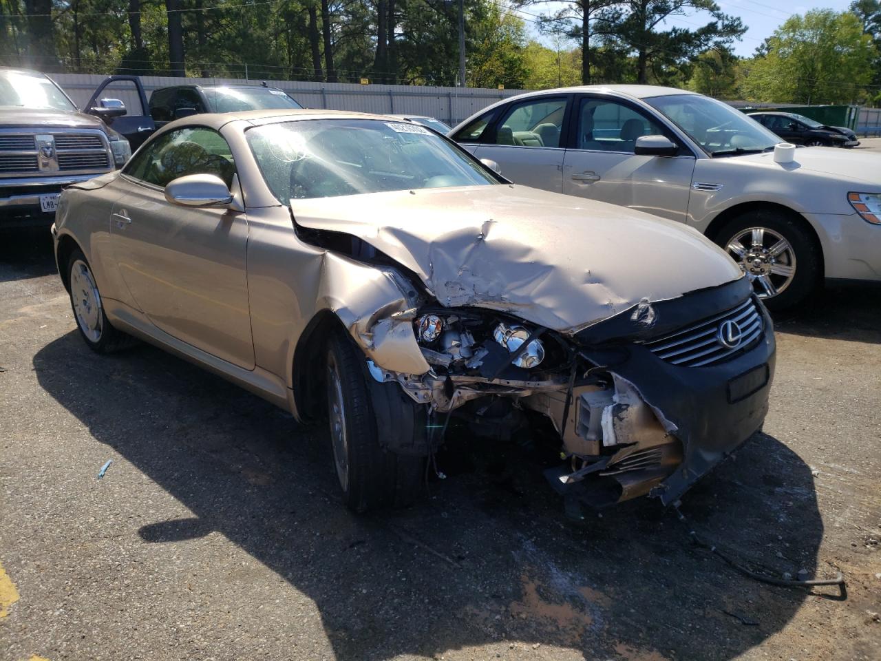 LEXUS SC 430 2004 with VIN JTHFN48Y140057230 - Photo from auction
