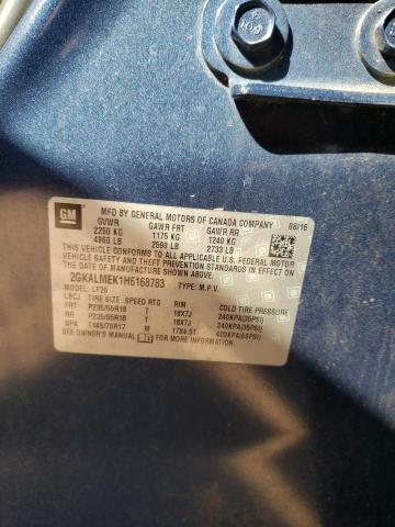 Photo 10 from auction – 2017 GMC TERRAIN SL with VIN 2GKALMEK1H6168783