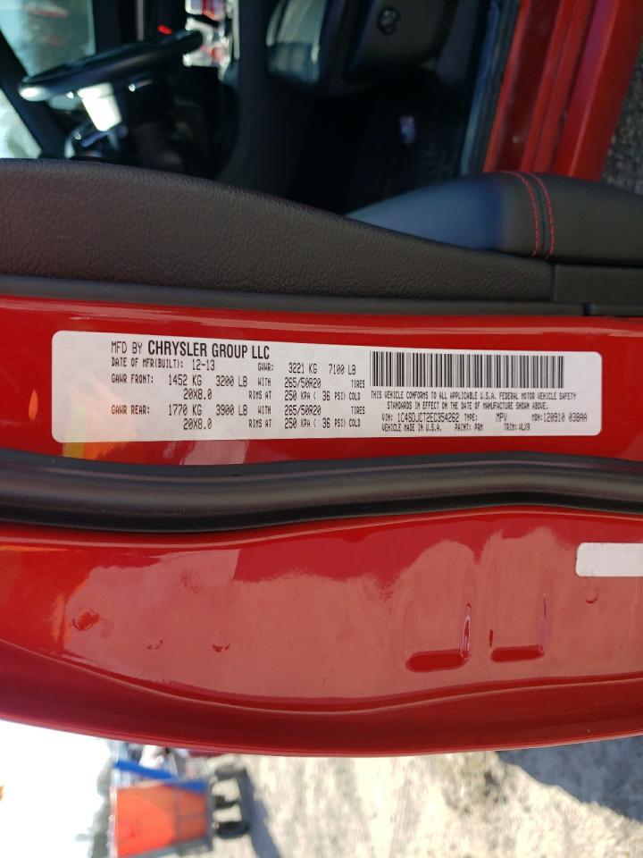 Photo 10 from auction – 2014 DODGE DURANGO R/ with VIN 1C4SDJCT2EC354262